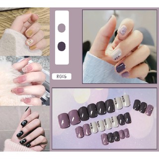 [TẶNG keo dán] Set 24 móng tay giả họa tiết 3D độc đáo (dùng nhiều lần ) 04