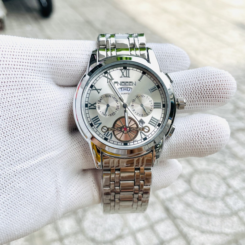 [ Hàng Xịn ] ĐỒNG HỒ NAM FNGEEN CHÍNH HÃNG DÂY THÉP CHẠY 2 LỊCH (TẶNG KÈM HỘP VÀ PIN DỰ PHÒNG) [ Đồng Hồ Nam Cao Cấp] | BigBuy360 - bigbuy360.vn