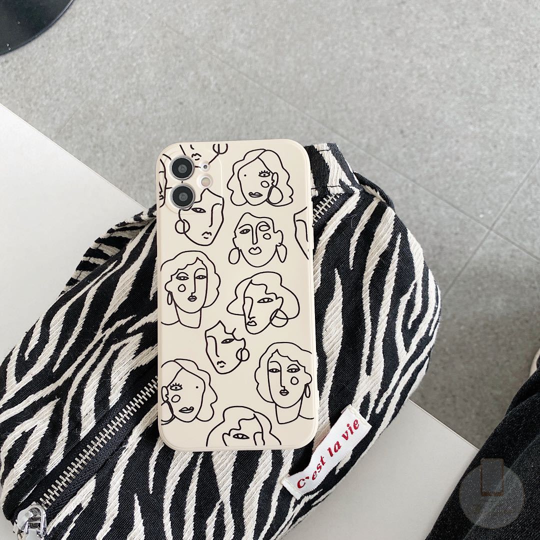 Ốp lưng silicon dẻo họa tiết hình học iPhone 11 12 Pro Max iPhone 6 6s 7 8 Plus 12 Mini X XR XS MAX SE | BigBuy360 - bigbuy360.vn