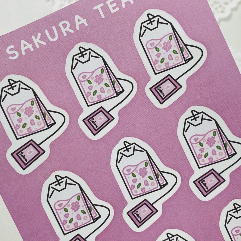 Tea bag stickers - sticker túi trà
