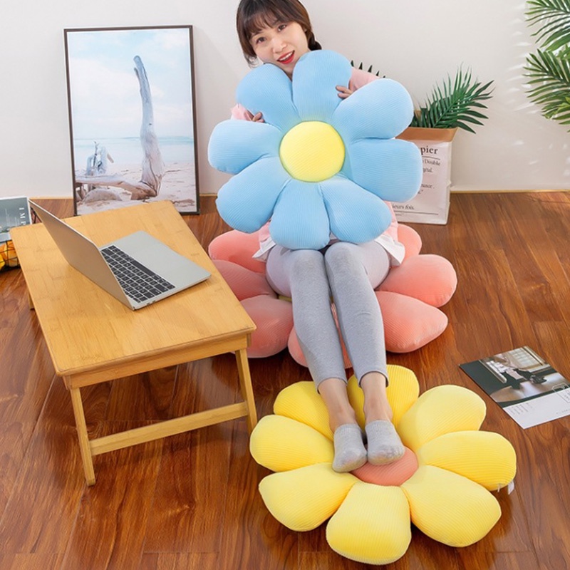 Đệm ngồi MENGNI hình hoa cúc tùy chọn màu sắc cho ghế sofa
