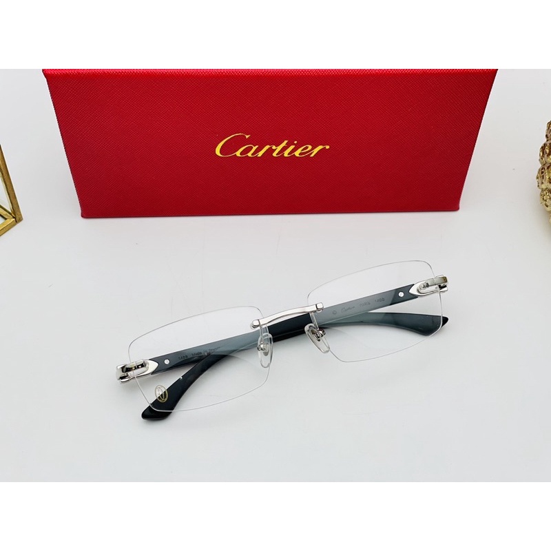 Gọng kính khoan titan cao cấp KÍNH MẮT 88 KÍNH CATIER