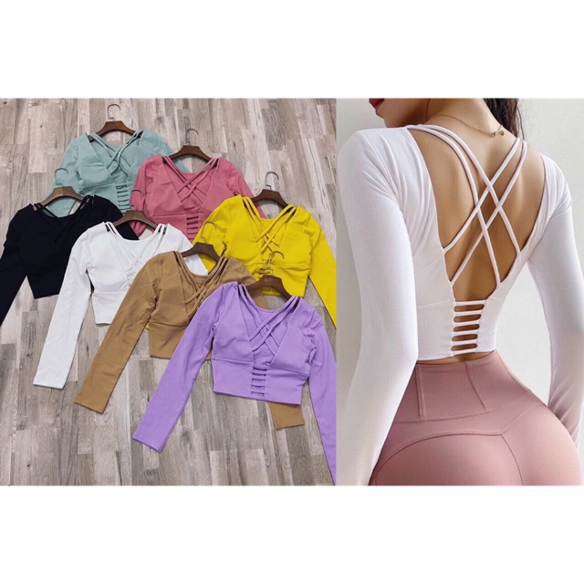 Áo croptop tay dài