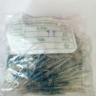 Điện trở than quy cách 1/2W 1K 100 con