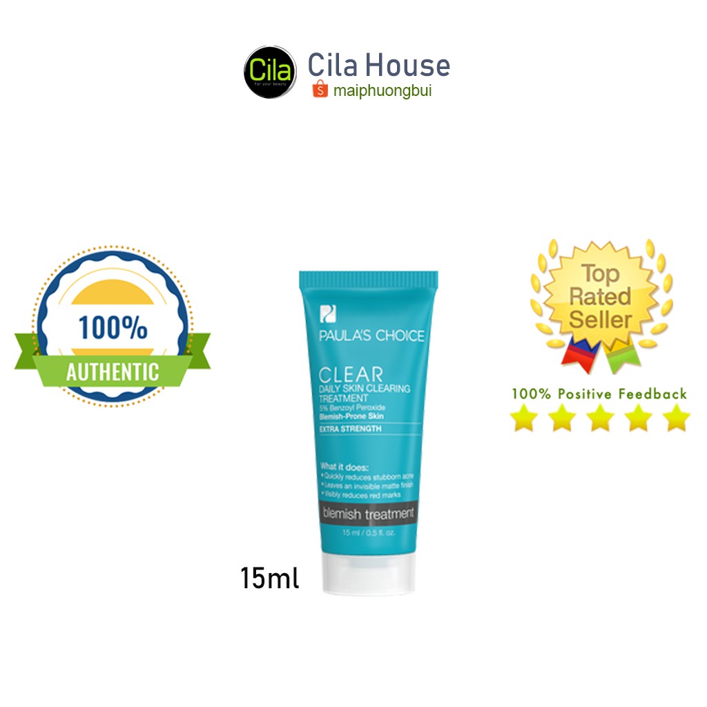 Kem Giảm Mụn Paula's Choice CLEAR 5% Benzoyl Peroxide Extra Strength 6117 - Cila House