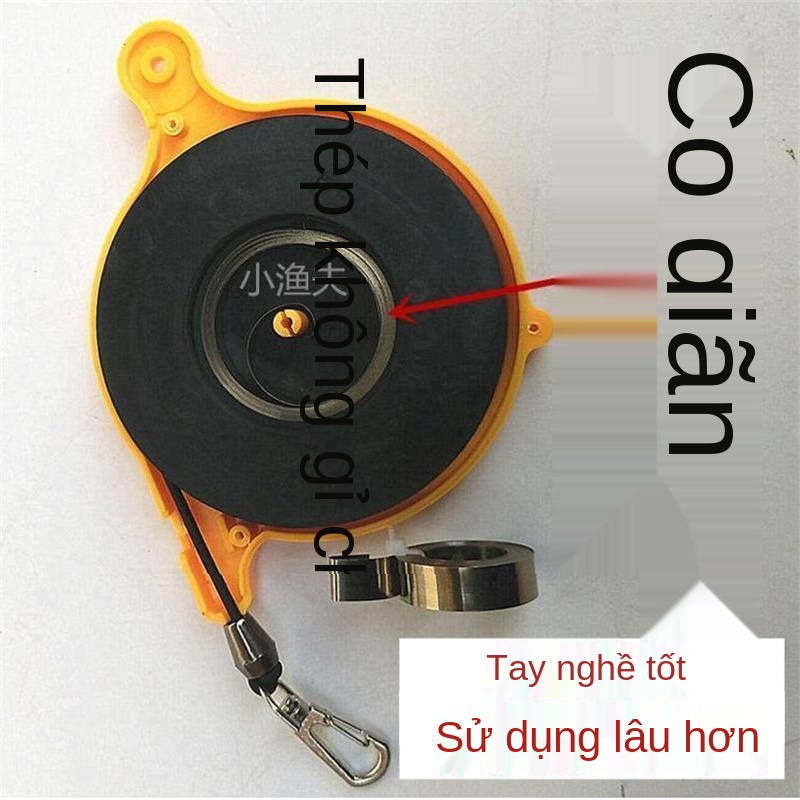✖✺✠Cần câu cá dạng hộp câu cá tự động dây nhỡ dây co rút có thể thu vào dây bảo vệ đàn hồi cao dây đặt dây cần câu thiết