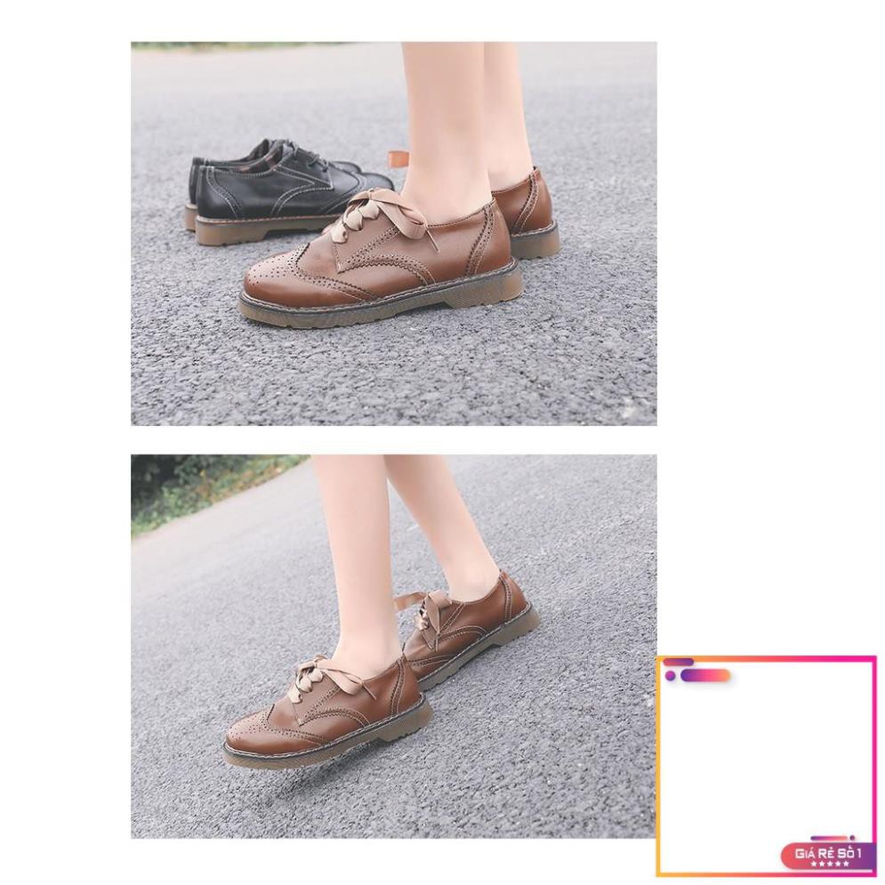 Giày oxford vintage đục lỗ 2 dây buộc -v01 | BigBuy360 - bigbuy360.vn