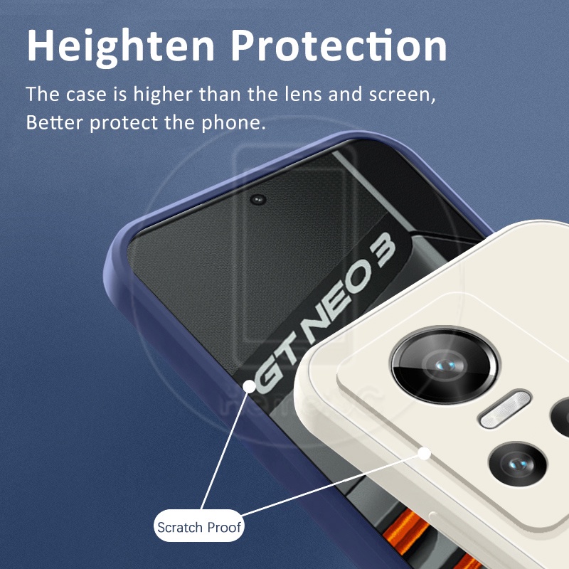 Ốp Điện Thoại TPU Mềm Hình Vuông Cho Realme GT Neo 3 3T 2 Pro Master Edition
