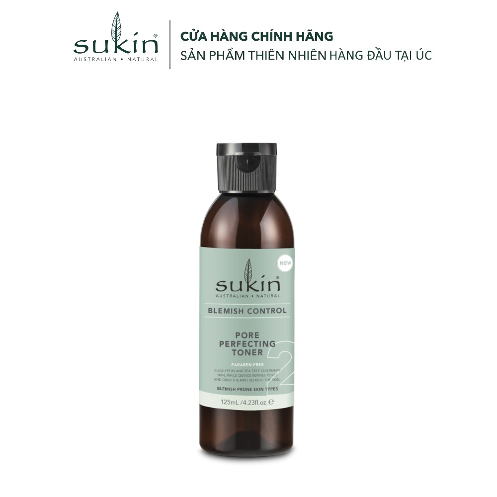 Sukin Nước Cân Bằng Ngăn Ngừa Mụn Blemish Control Pore Perfecting Toner
