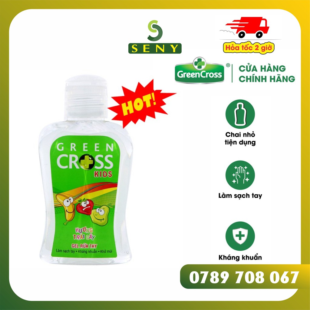 Gel Rửa Tay Khô Green Cross Kids Hương Trái Cây 100ml