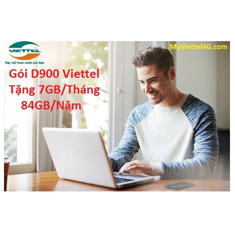 {Đủ Tháng} Sim 4G Viettel  D900 Trọn Gói 1 Năm -  (7GBx 12 Tháng) KHÔNG GIỚI HẠN TỐC ĐỘ CAO