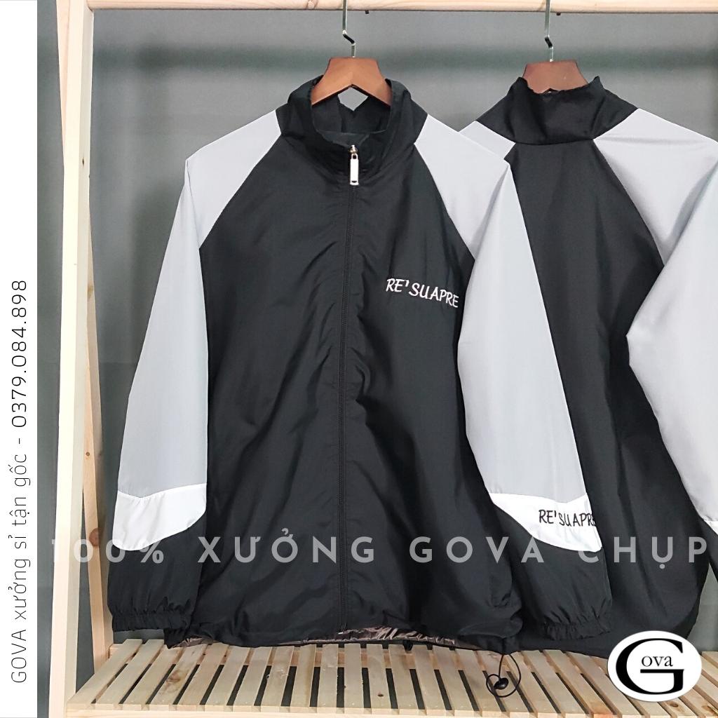 Áo Khoác Dù RE' SUAPRE 2 Lớp Form Rộng Nam Nữ Unisex, Áo Gió Bomber Chống Nắng Ulzzang GOVA