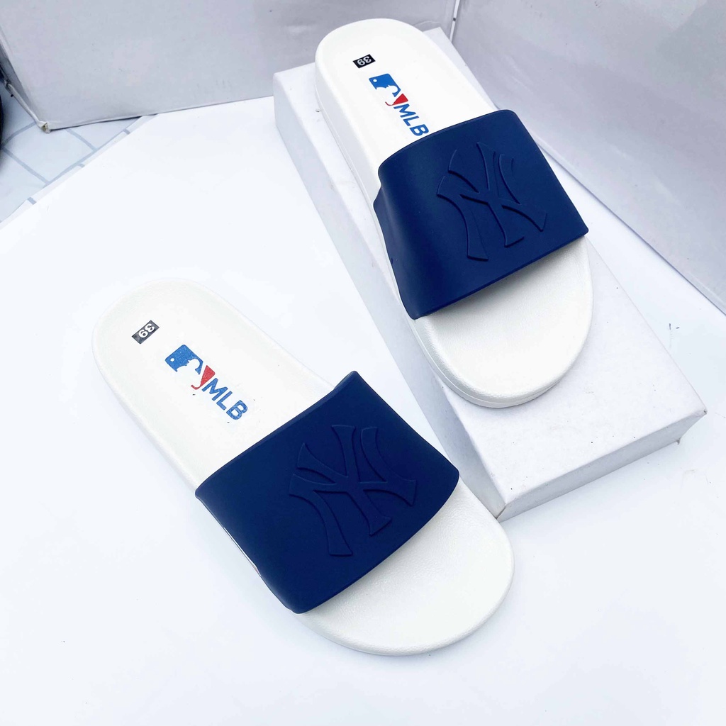 Dép nam quai ngang cao cấp in chữ NY cực chất HOT 2022