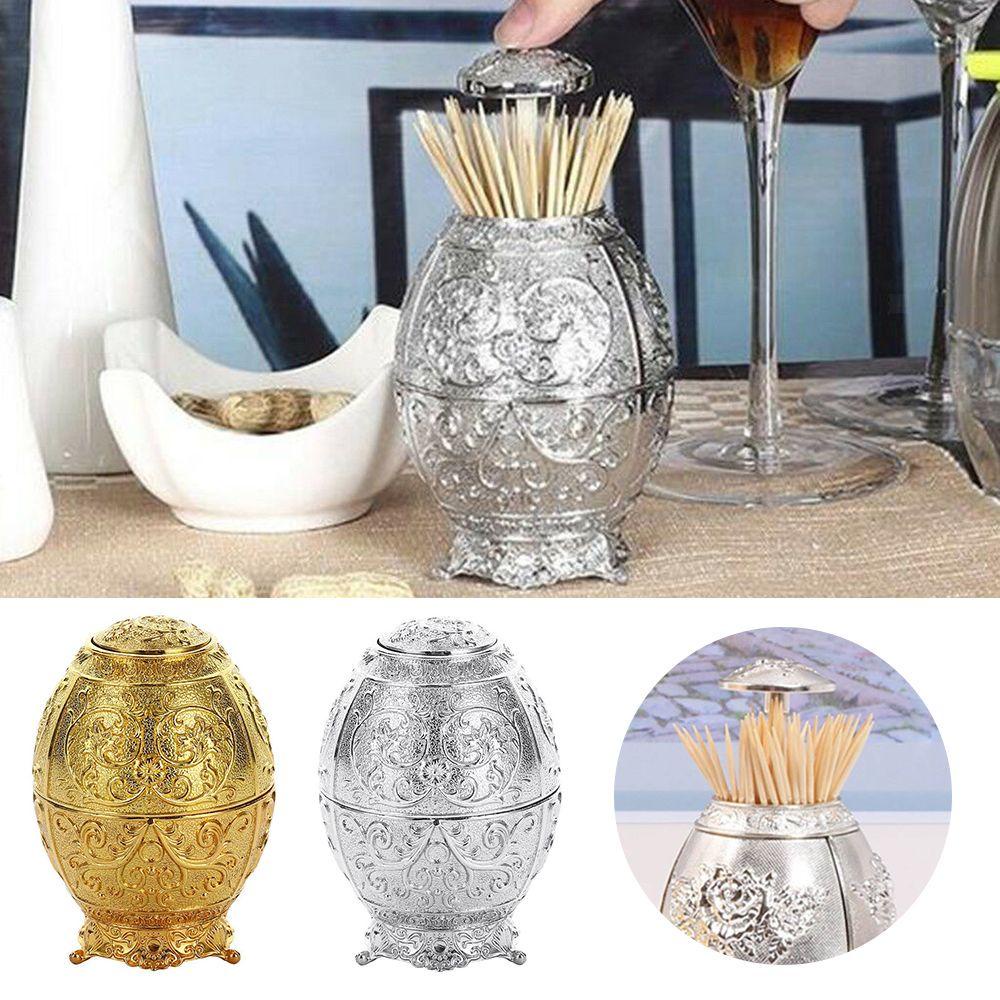 Hộp Đựng Tăm Xỉa Răng Tự Động Bằng Chất Liệu Cotton Phong Cách Retro Dành Cho Phòng Khách