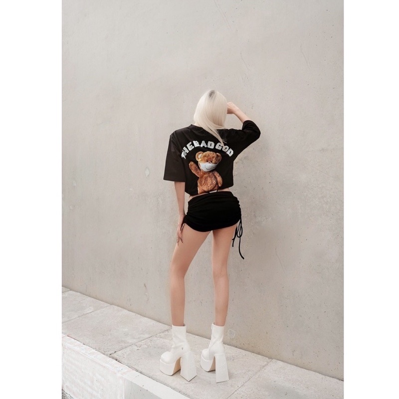 Áo thun tay lỡ THE BAD TEDDY  Áo phông unisex nam nữ Trend 2022 nhóm,lớp, đôi