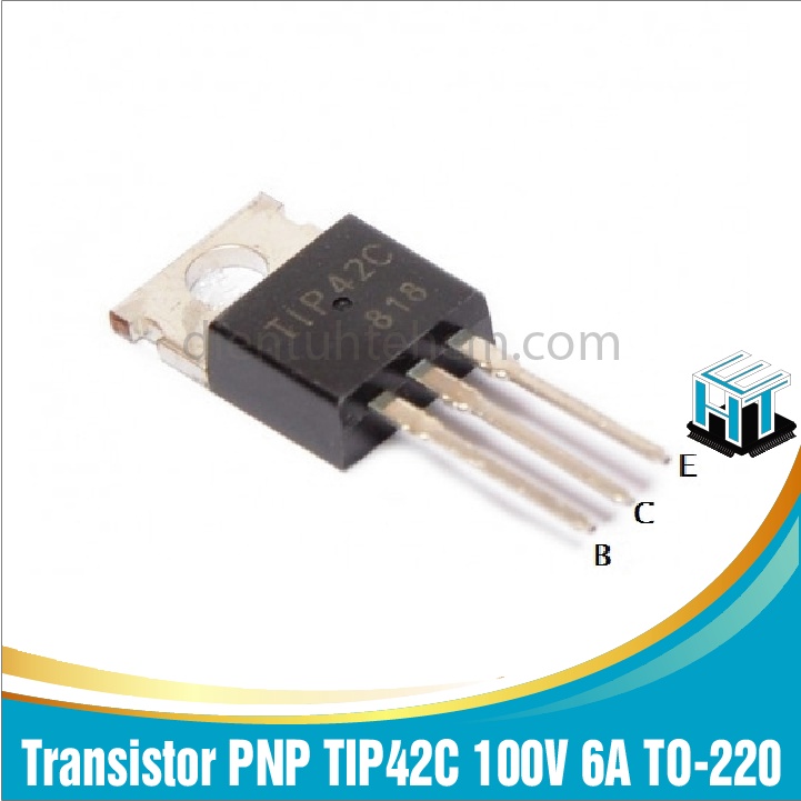 Combo 4 con Transistor công suất PNP TIP42C 100V 6A TO-220 3L