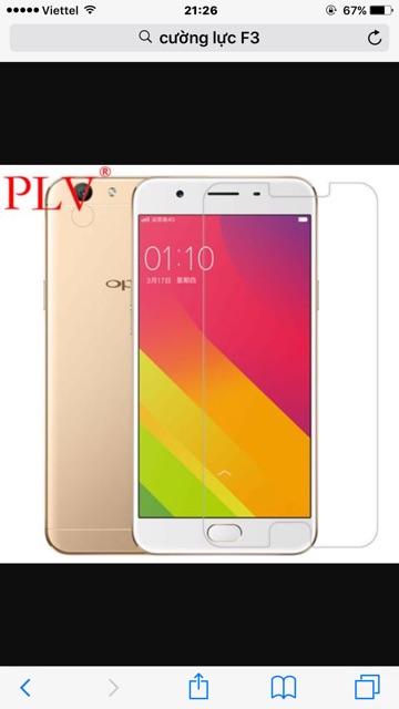 Combo: 3 cường lực F3 Plus