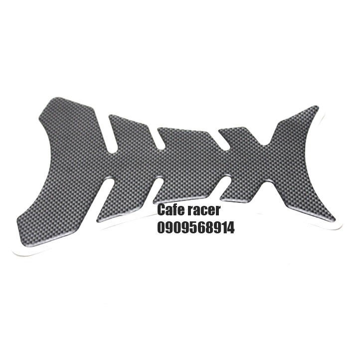 Decal 3d ốp mô tô vân giả carbon