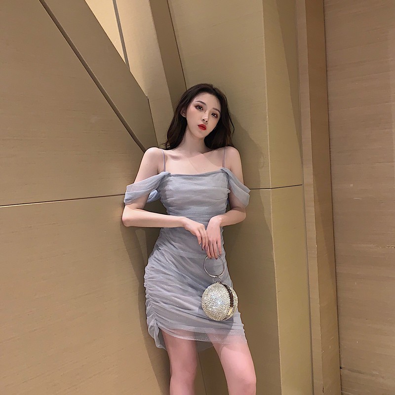 Đầm trễ vai ống đứng gợi cảm [Oder]