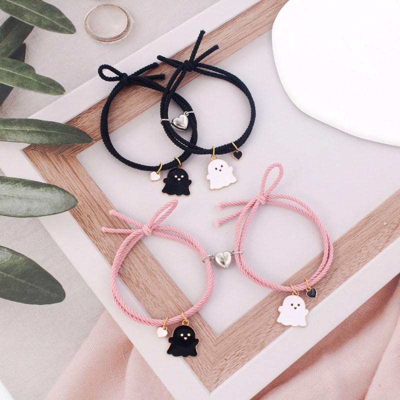 Vòng Tay Mặt Hình Ma Dễ Thương Cho Cặp Đôi