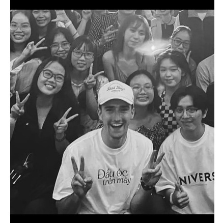 Áo thun unisex nam nữ ĐẦU ÓC TRÊN MÂY oversize form rộng 100% cotton cao cấp -  GAHO STORE