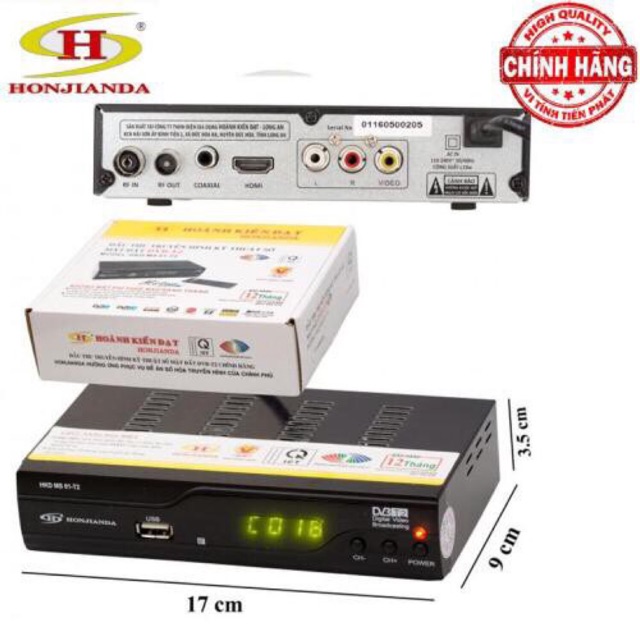 Combo trọn bộ Đầu thu DVBT2 .bộ đầu thu-15mdây-anten