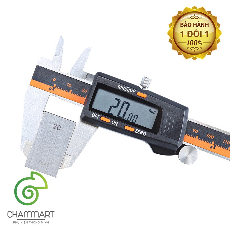 Thước kẹp điện tử hợp kim Syntek vân cam Thước kẹp hợp kim đo kỹ thuật có độ chính xác cao Chammart
