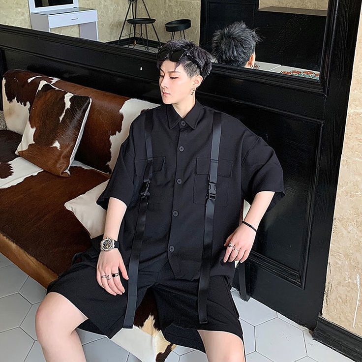 Set Áo Thun Và Quần Short Thời Trang Phong Cách Năng Động Cho Nam