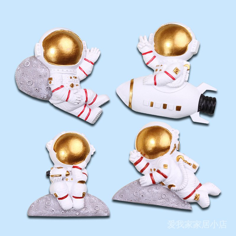 Miếng Dán Tường Trang Trí Công Tắc Hình Phi Hành Gia/Mặt Trăng 3d Dễ Thương