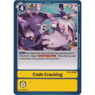 Thẻ bài Digimon - TCG - Code Cracking / BT3-102'