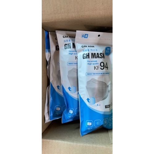 Khẩu trang 4d KF94 kháng khuẩn, chống bụi hàng cao cấp