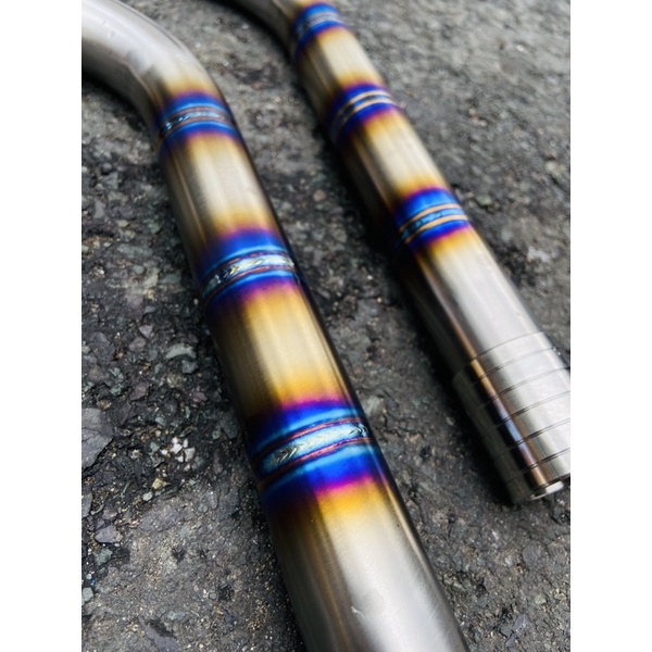 Cổ bô titan đót cnc Ptitanium gắn pô zin cho xe honda yamaha suzuki ex win sonic winner x satria exciter 150