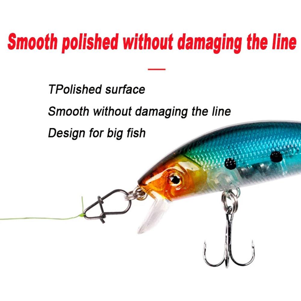 MUVAKO Set 100 Vòng Treo Móc Câu Cá Bằng Thép Không Gỉ Chất Lượng Cao