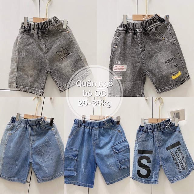 Quần ngố bò bé trai size lớn