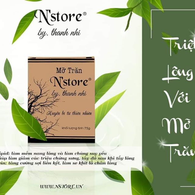 Mỡ trăn Nstore triệt lông
