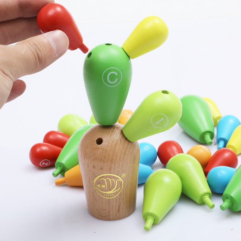 Bộ Lắp Ghép Cây Xương Rồng Theo Chữ CáI Sáng Tạo Cho Bé - TG56