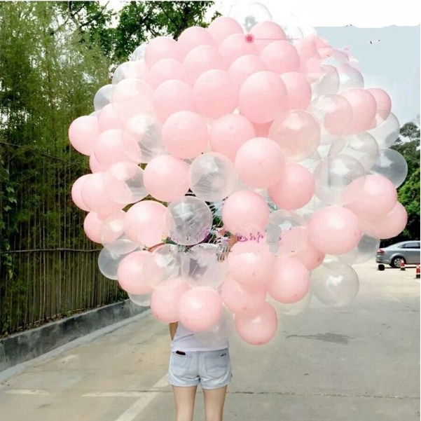 Set 30 Bong Bóng Cao Su Trong Suốt Trang Trí Tiệc Sinh Nhật