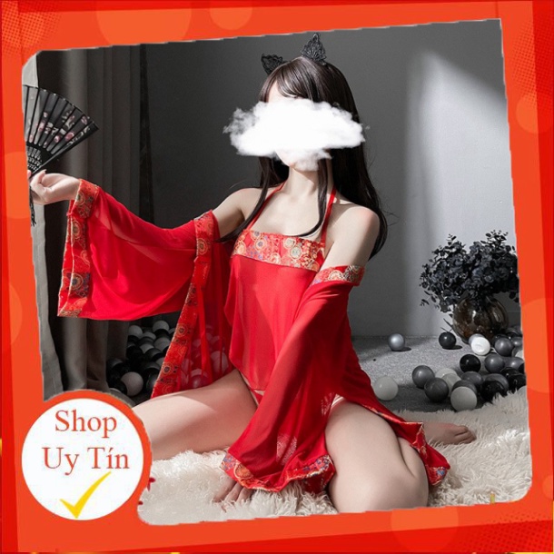 Đồ ngủ sexy cosplay cổ trang Trung Quốc gợi cảm quyến rũ + quần chip G-string
