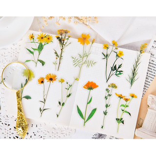 Sticker hoa lá cỏ dại