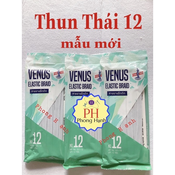 Thun Thái Venus- thun lưng quần 1cm mẫu mới (cuộn 10m)