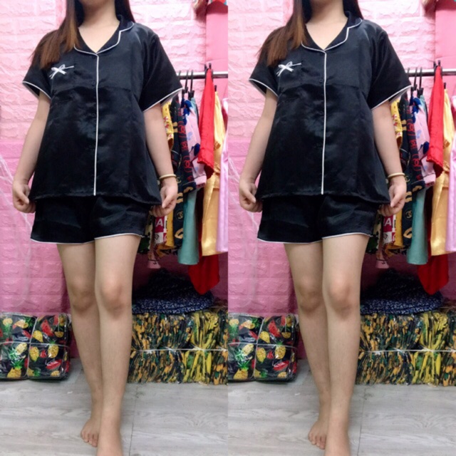 Đồ bộ phi lụa ngắn bigsize 60-75kg