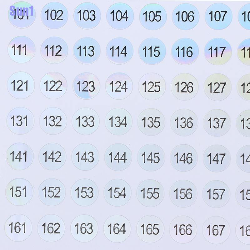 Miếng Dán Số Màu laser Chống Thấm Nước Tiện Dụng