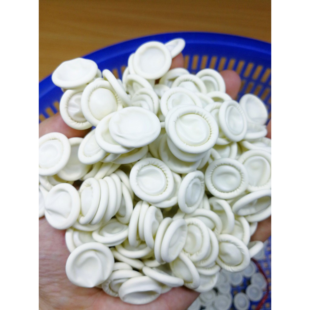 Combo 2 túi Găng tay ngón - Bao ngón tay bằng cao su (mỗi túi 100 cái)