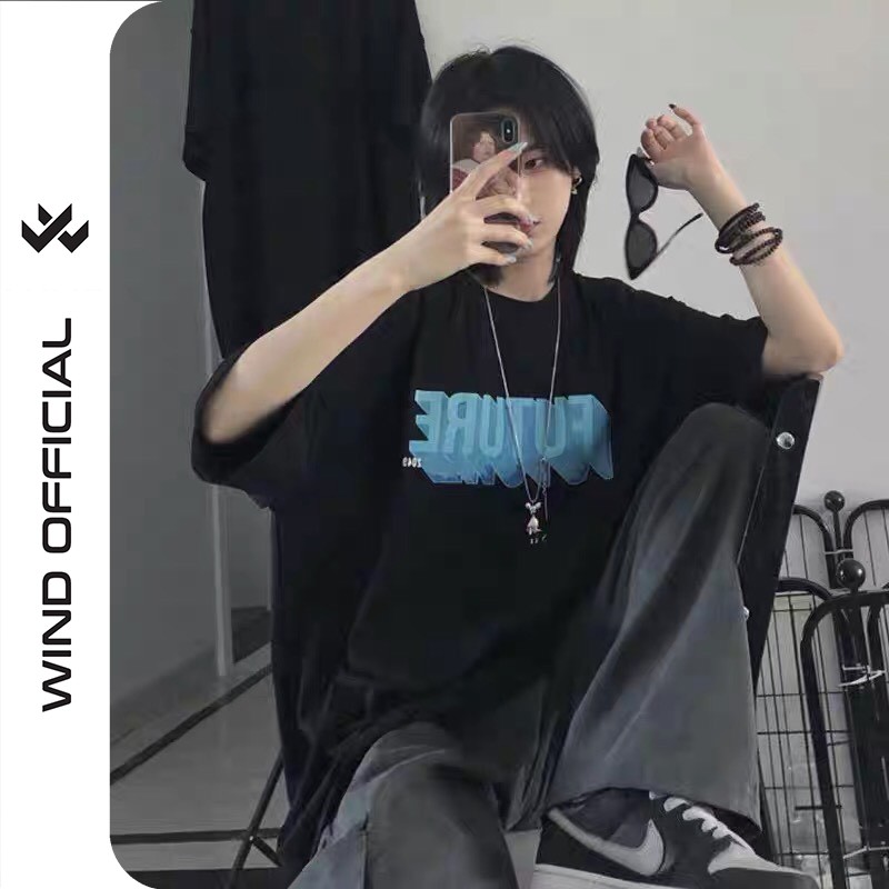 [Mã SKAMA06 giảm 8% tối đa 50K đơn 250K] Áo thun tay lỡ unisex phông form rộng Tương Lai nam nữ ulzzang Wind | BigBuy360 - bigbuy360.vn