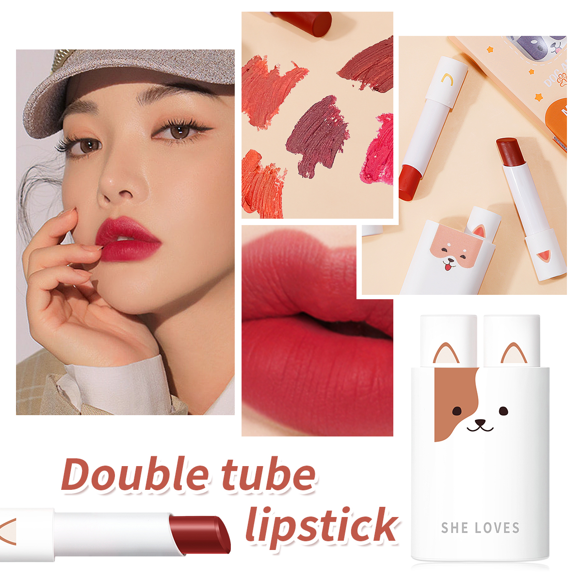 [Hàng mới về] Son Môi 2 Trong 1 Với Màu Sắc Ấn Tượng Thương Hiệu Sheloves | BigBuy360 - bigbuy360.vn