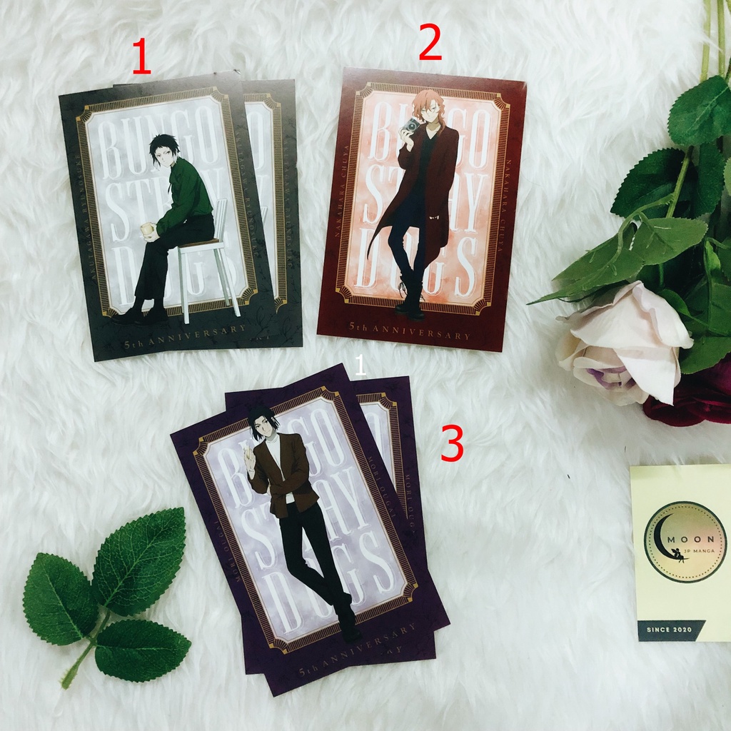 Postcard Bungou Stray Dogs gốc Nhật lẻ
