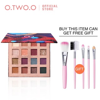 Bảng Phấn Mắt O.TWO.O Hiệu Ứng Ngọc Trai Lấp Lánh 16 Màu Sắc Thời Trang 180g