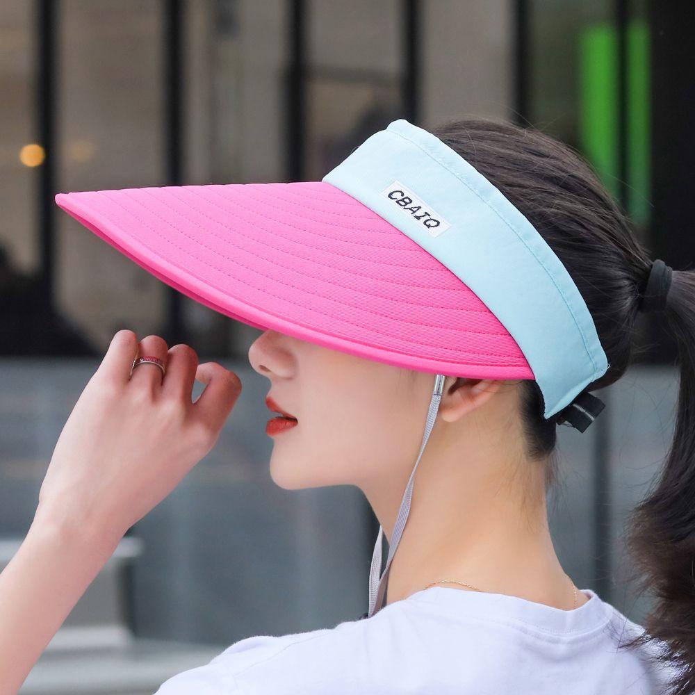 Mũ Lưỡi Trai Hở Chóp Thoáng Khí Chống Tia UV Thời Trang Mùa Hè Cho Nữ