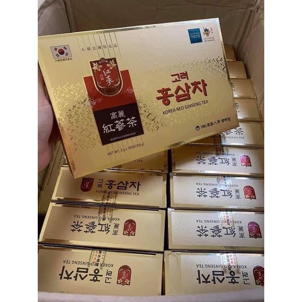 Trà Hồng Sâm Hàn Quốc, Hộp 100 gói