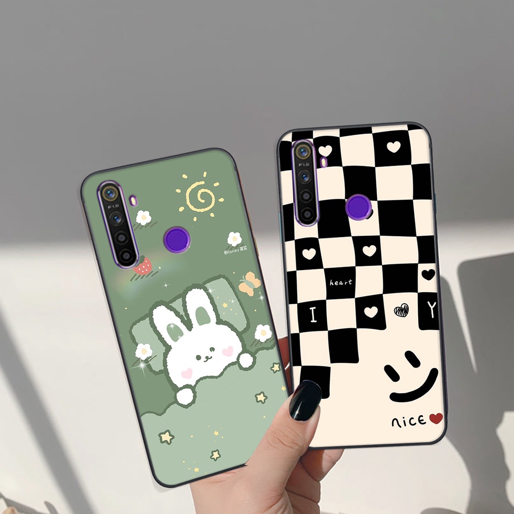 Ốp lưng Realme 5/ 5i / 6i / C3 in hình Gấu nâu - hồng, Gấu Be@rick  cực CUTE, DỄ THƯƠNG